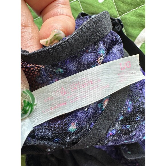 Victoria's Secret PINK Cosmic Galaxy Sexy Lace Jewels Bling Bralette L - Picture 5 of 5